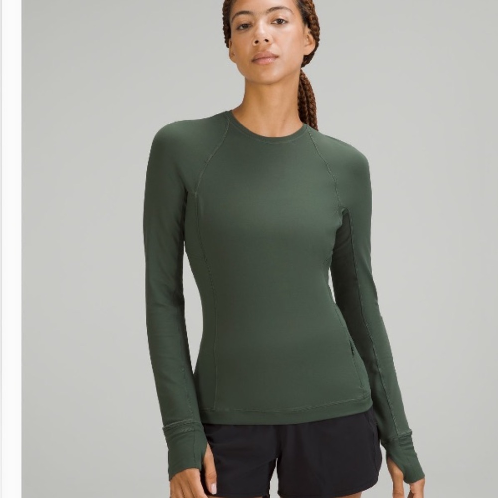 EUC lululemon green long sleeve